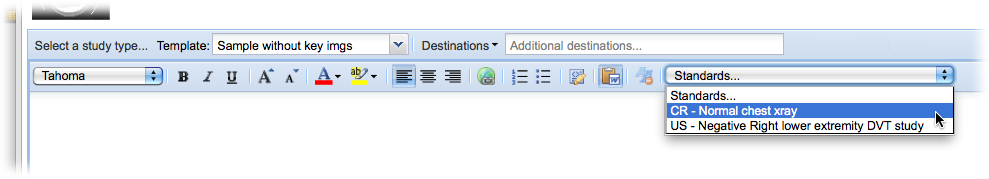 The OnePacs System > Standard Texts > selectstandardtext.png